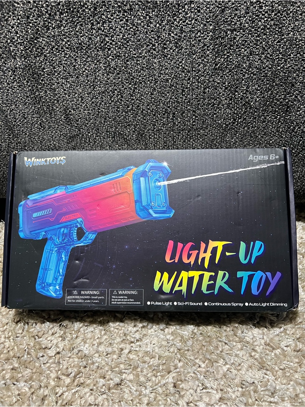 Light-Up Water Toy Blaster - Blue/Pink